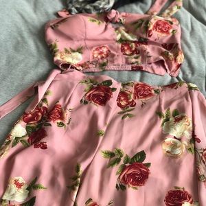 Two piece floral print